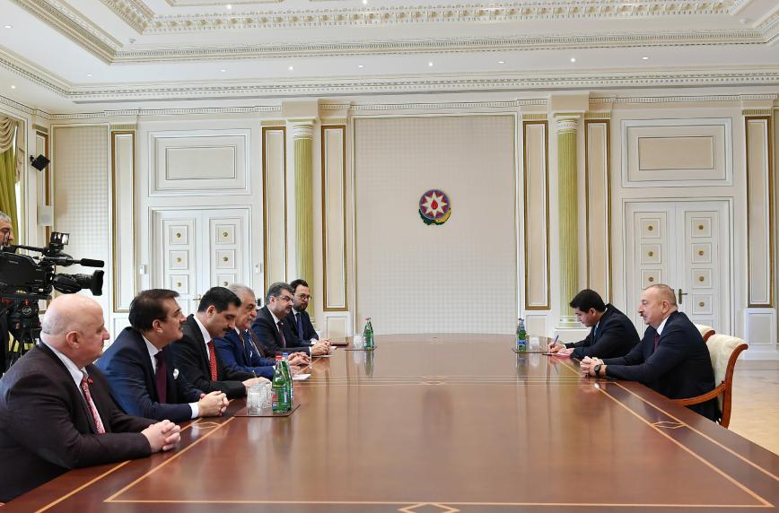 Ilham Aliyev received delegation led by head of Turkey-Azerbaijan interparliamentary friendship group