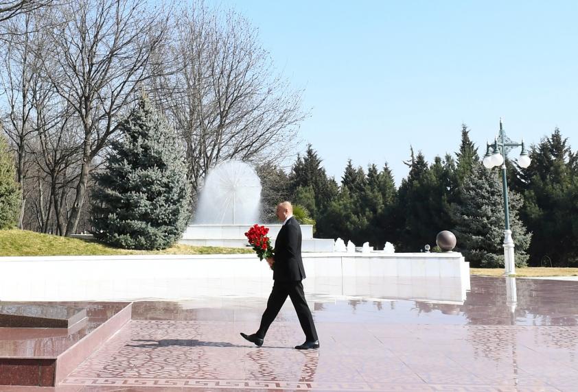 Ilham Aliyev arrived in Tovuz district for visit