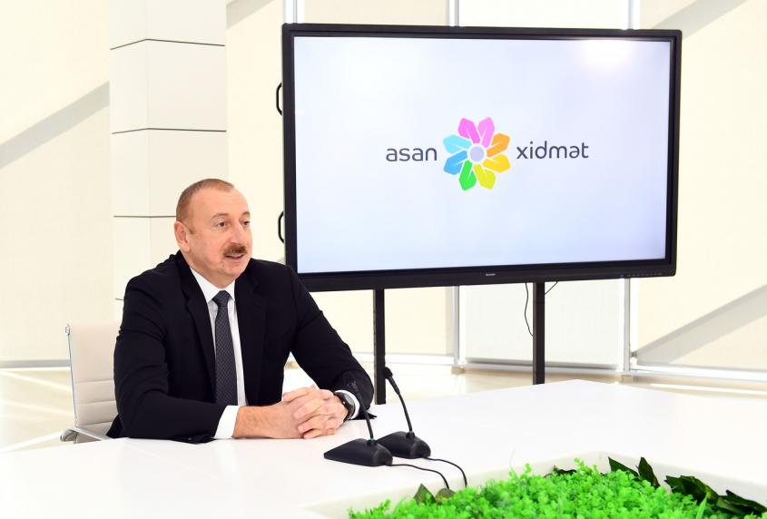 Речь Ильхама Алиева на открытии комплекса ASAN Həyat в Товузе