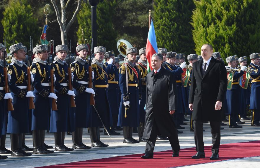 Official welcome ceremony was held for President of Turkmenistan Gurbanguly Berdimuhamedov