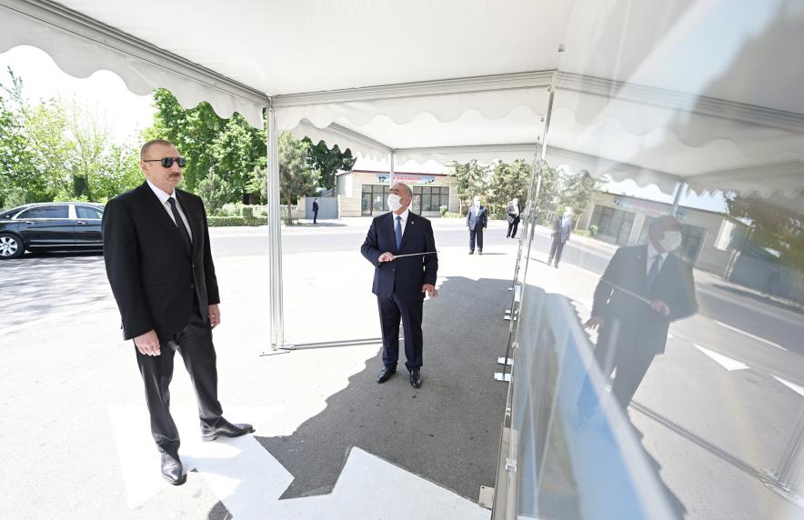 Ilham Aliyev opened newly renovated Buruj-Gulabatili-Khoruzlu-Kabirli-Bayandurlu-Garadaghli highway