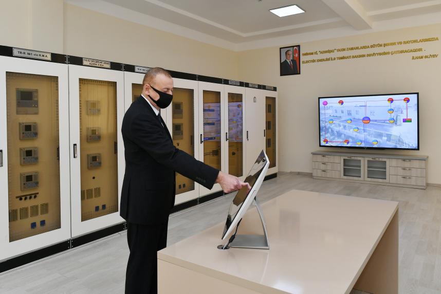 Ilham Aliyev launched newly renovated “Tartar” power substation