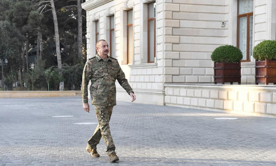 The operational meeting was held under President, Commander-in-Chief Ilham Aliyev at Central Command Post of Ministry of Defense