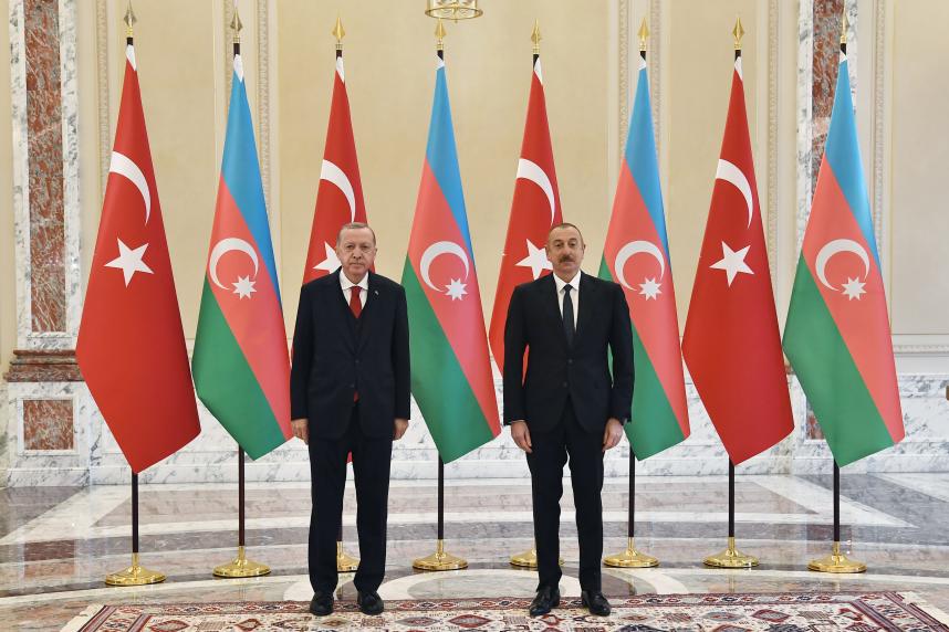 Official welcome ceremony was held for Turkish President Recep Tayyip Erdogan