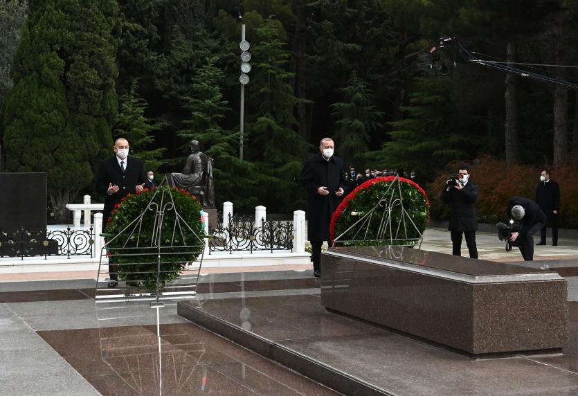 Ilham Aliyev and President Recep Tayyip Erdogan paid respect to national leader Heydar Aliyev