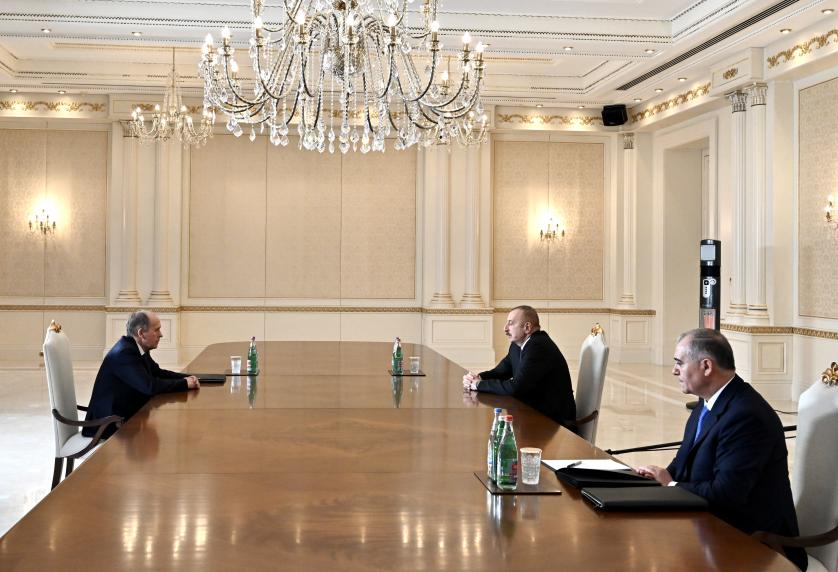 Ilham Aliyev received director of Russian Federal Security Service