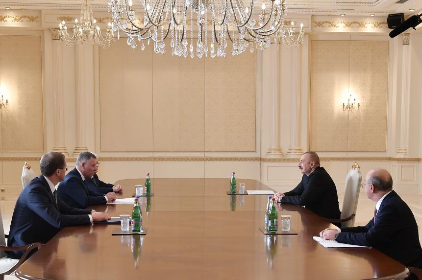 Ilham Aliyev has received Minister of Emergencies of the Russian Federation Yevgeny Zinichev