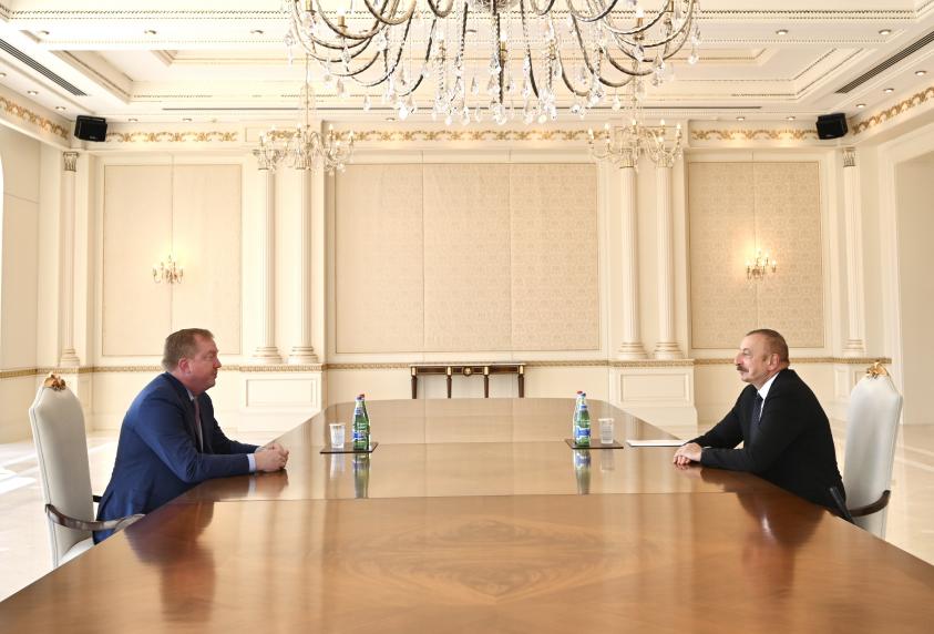 Ilham Aliyev received president and chief executive officer of Boeing Commercial Airplanes