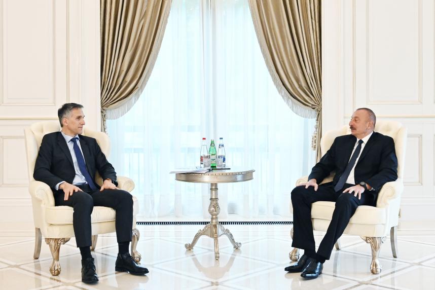 Ilham Aliyev received Chief Executive Officer and other senior officials of Signify