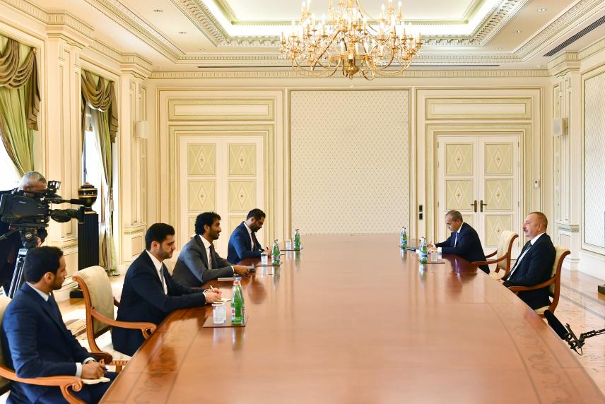 Ilham Aliyev received United Arab Emirates minister of economy