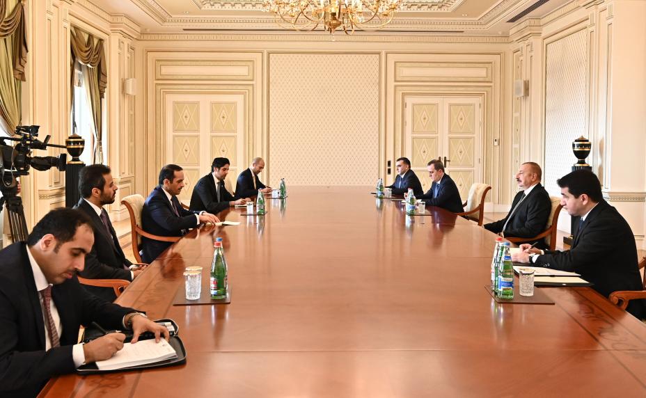 Ilham Aliyev received delegation led by Deputy Prime Minister of State of Qatar