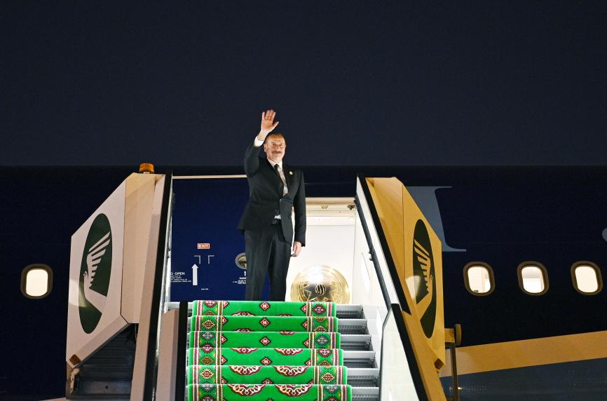 Ilham Aliyev completed his visit to Turkmenistan