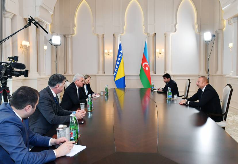 Ilham Aliyev met with Chairman of Presidency of Bosnia and Herzegovina