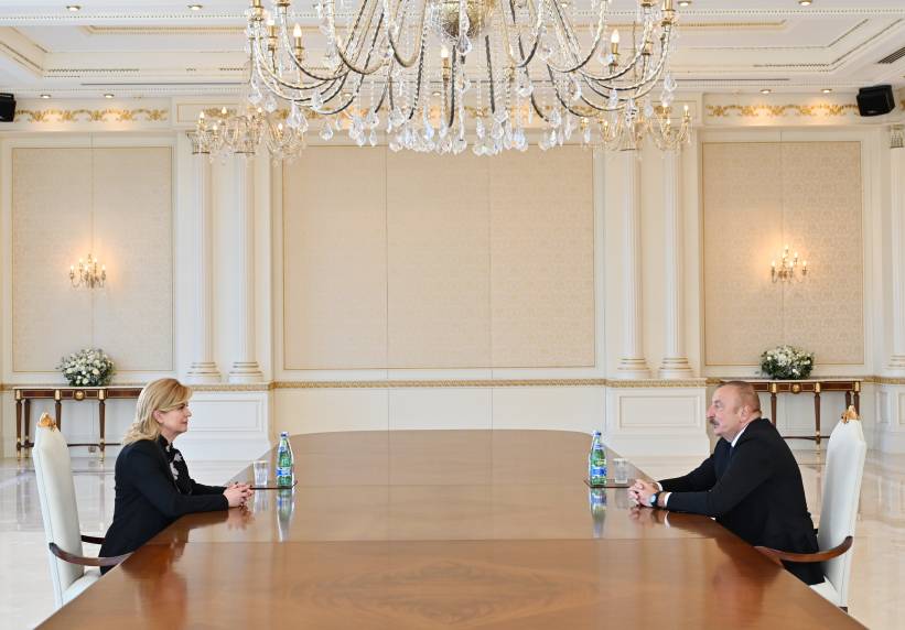 Ilham Aliyev received former President of Croatia