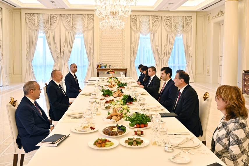 Ilham Aliyev, Prime Minister of Bulgaria Kiril Petkov had joint working dinner