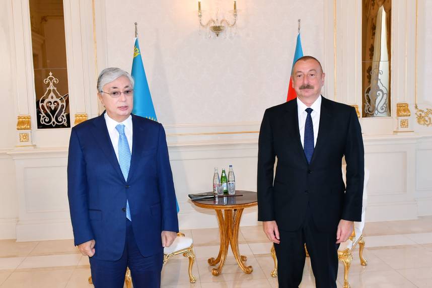 Ilham Aliyev was awarded highest order of Kazakhstan “Altyn Kyran” – “Golden Eagle”