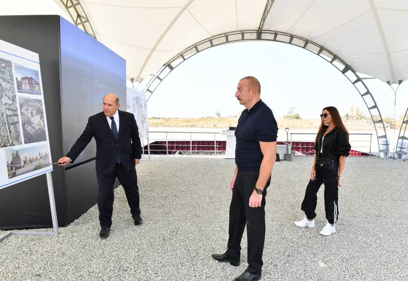 Ilham Aliyev laid the foundation stone for Kangarli village