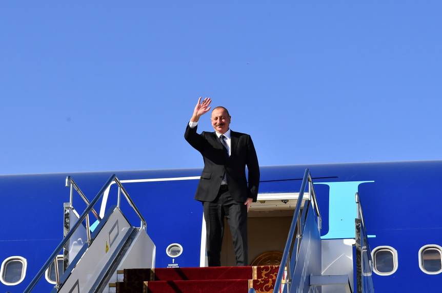 Ilham Aliyev completed his state visit to Kyrgyzstan