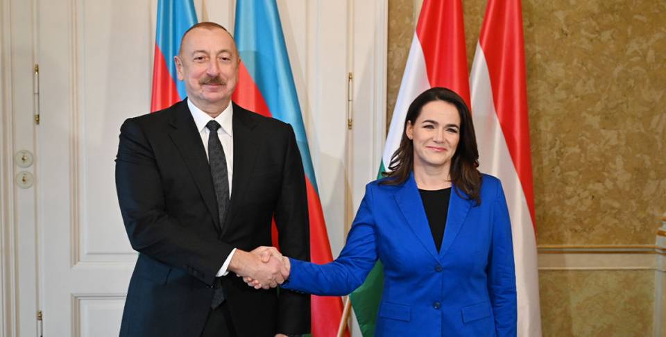 Состоялась встреча Ильхама Алиева с Президентом Венгрии Каталин Новак один на один