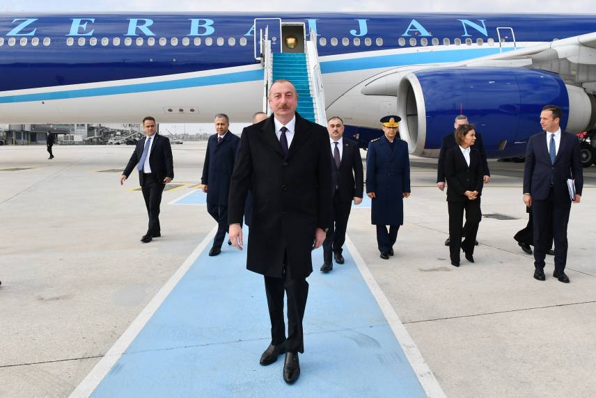 Ilham Aliyev arrived in Türkiye for working visit