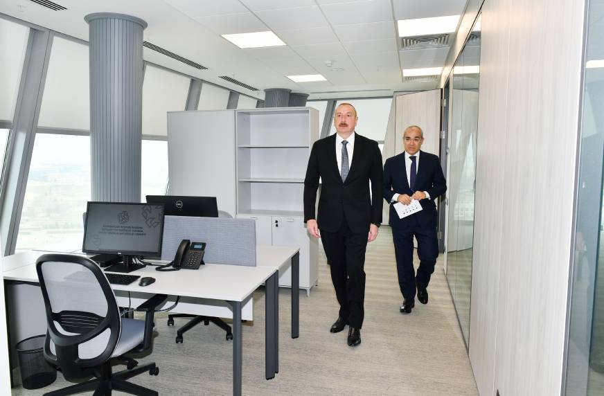 Ilham Aliyev attended inauguration of new administrative building of State Service on Property Issues