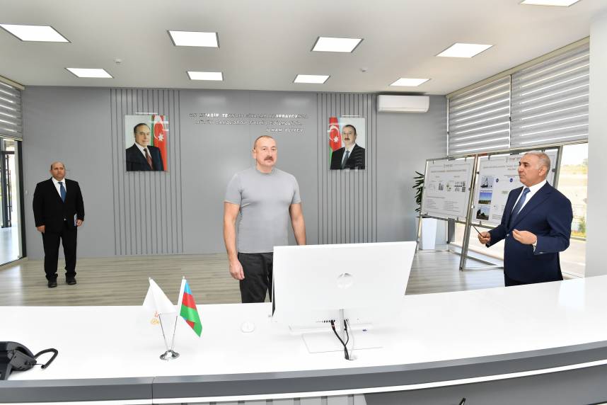 İlham Əliyev “Azərişıq” Açıq Səhmdar Cəmiyyətinin Füzuli Rəqəmsal Yarımstansiya və İdarəetmə Mərkəzinin açılışında iştirak edib