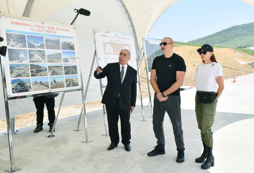 Ilham Aliyev and First Lady Mehriban Aliyeva have visited Shusha