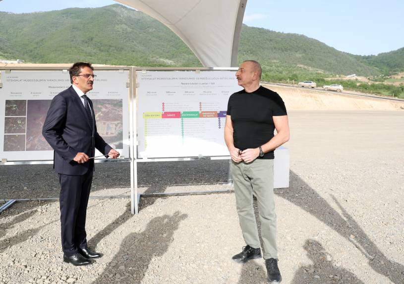 Ilham Aliyev viewed works done in Agro-Industrial Park in Lachin city