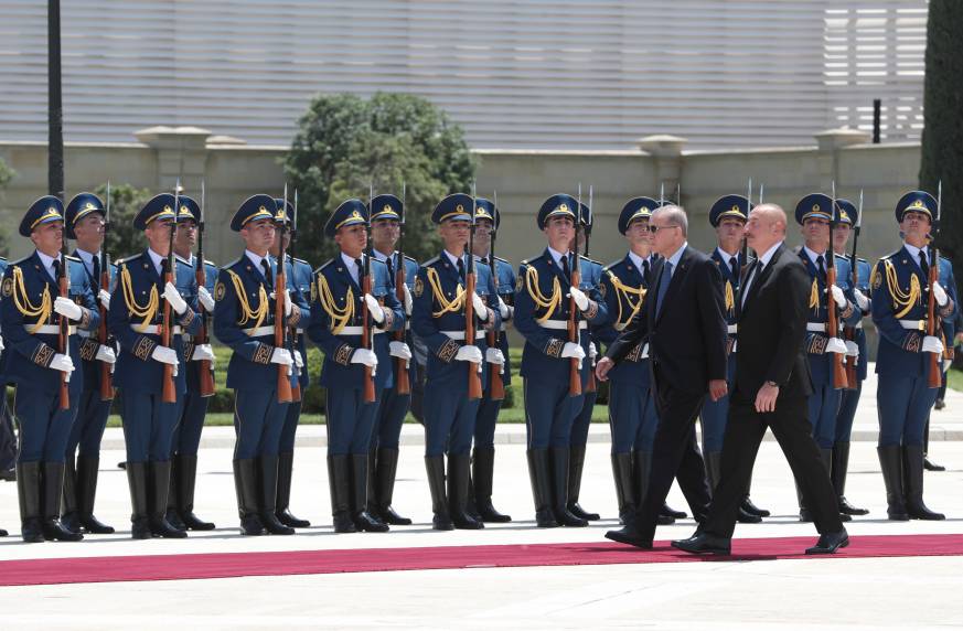 An official welcome ceremony has today been held for President of the Republic of Türkiye Recep Tayyip Erdogan