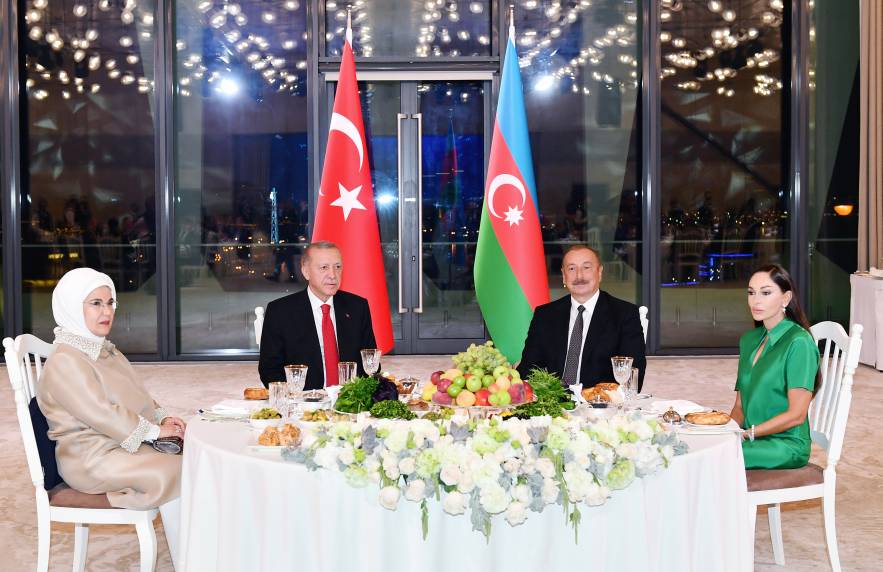 Baku hosted state reception in honor of Turkish President Recep Tayyip Erdogan and First Lady Emine Erdogan