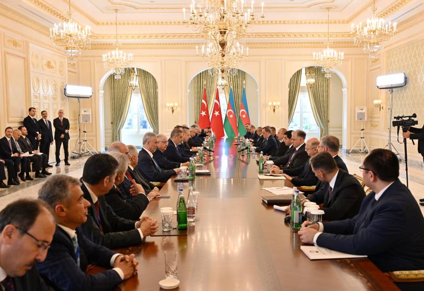 President of Azerbaijan Ilham Aliyev held expanded meeting with President of Türkiye Recep Tayyip Erdogan