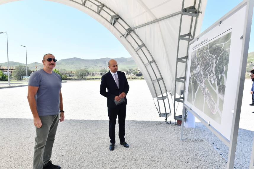Azerbaijan Ilham Aliyev visited Jabrayil district