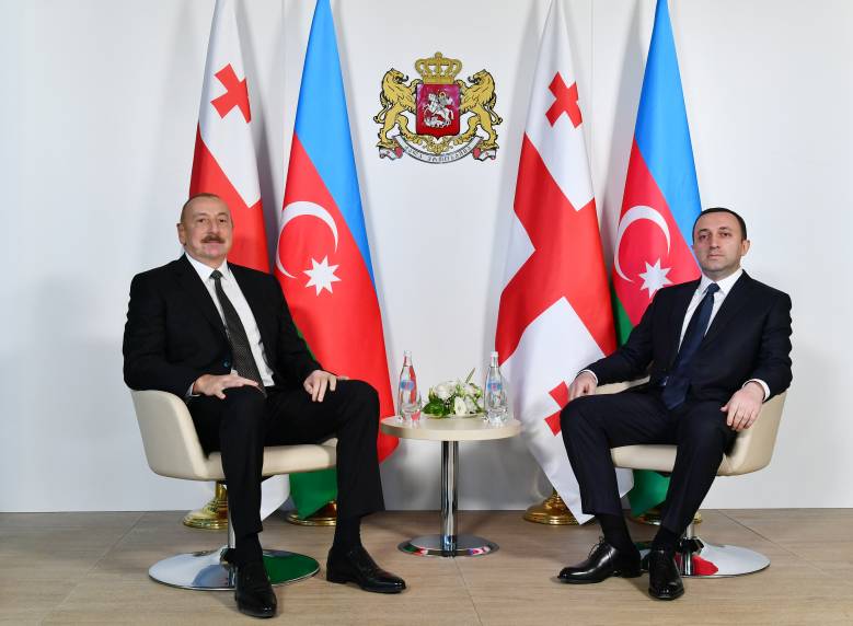 Ilham Aliyev held one-on-one meeting with Prime Minister of Georgia Irakli Garibashvili