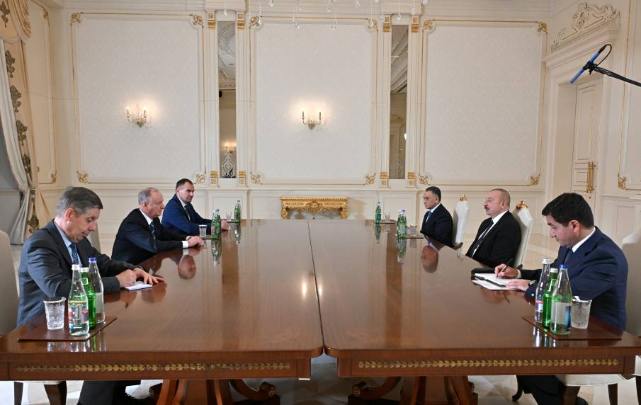 Ильхам Алиев принял секретаря Совета безопасности Российской Федерации