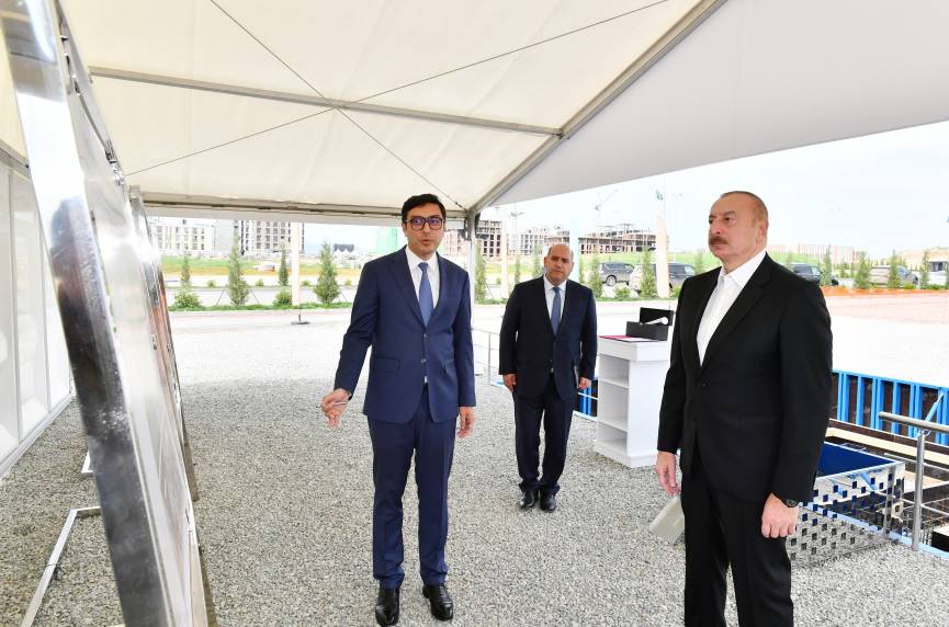Ilham Aliyev laid foundation stone for sports complex in Fuzuli city