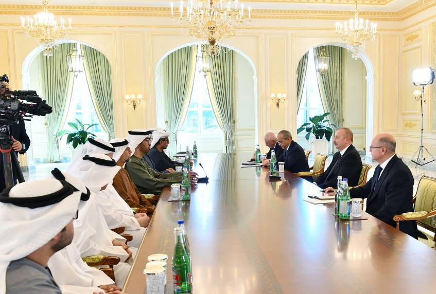 Ilham Aliyev received delegation of the United Arab Emirates led by Minister of Industry and Advanced Technology