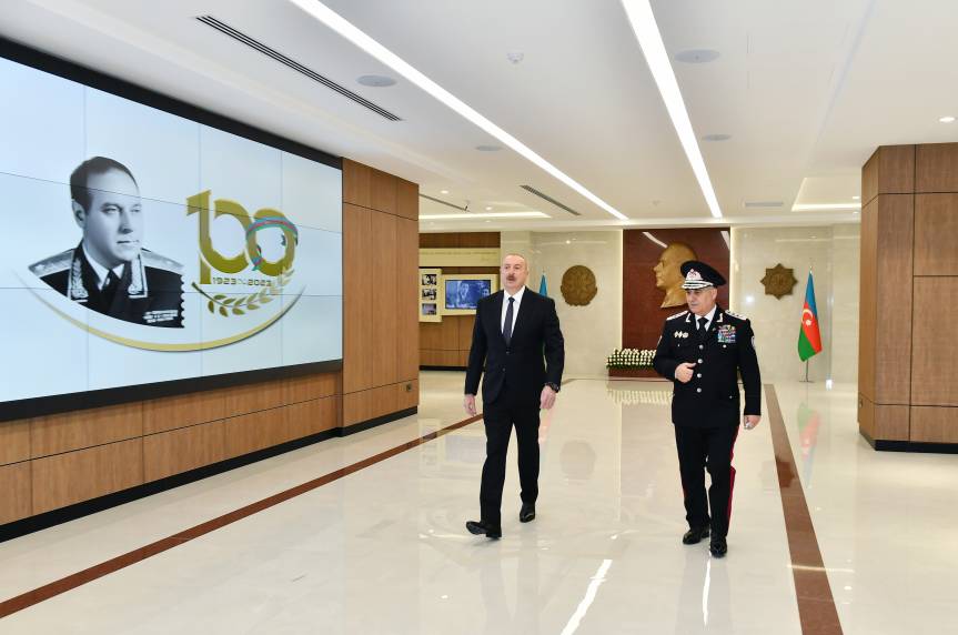 Ilham Aliyev attended opening of new administrative buildings of State Security Service