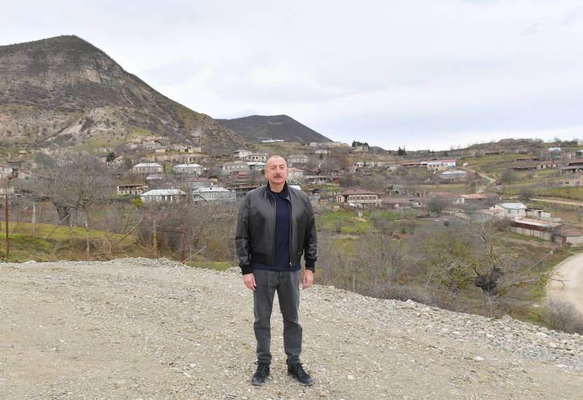 Ильхам Алиев посетил село Пирджамал Ходжалинского района