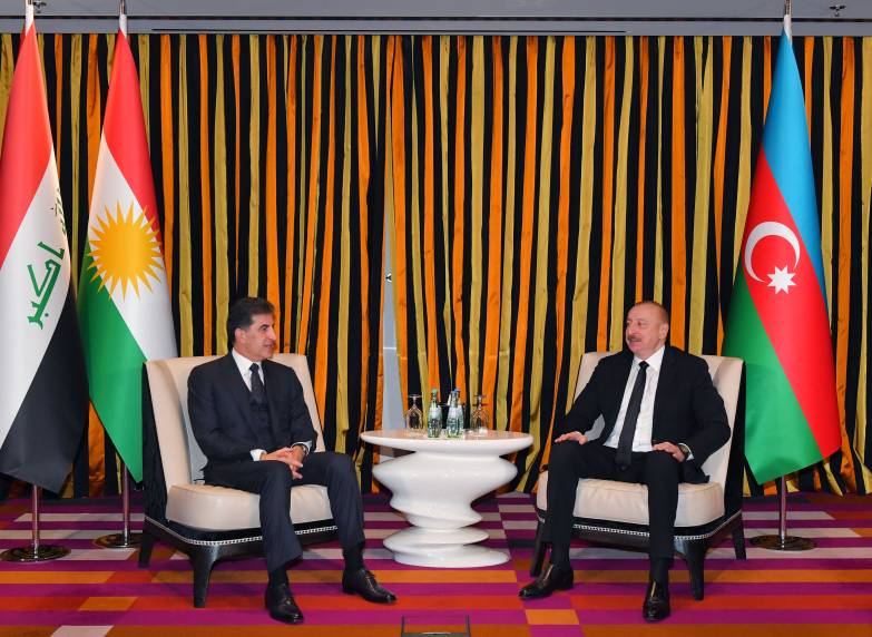 İlham Əliyev ilə İraq Kürdüstan Regionunun Başçısının görüşü olub