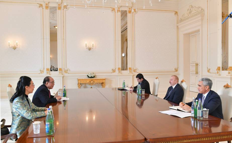 Ilham Aliyev received Special Representative of Chinese Government on European Affairs