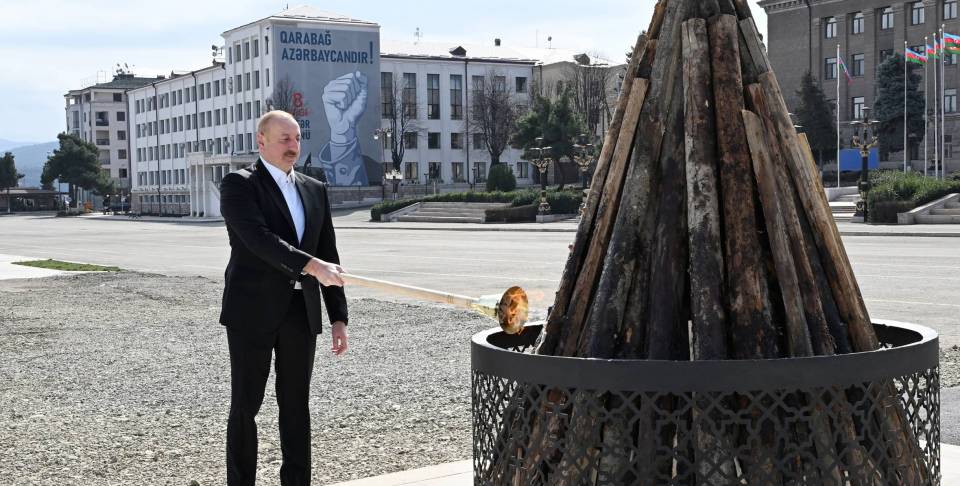 Visit of Ilham Aliyev to Khankendi