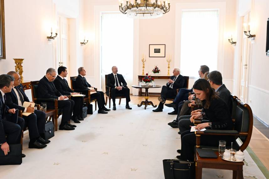 Ilham Aliyev held expanded meeting with President of Germany Frank-Walter Steinmeier