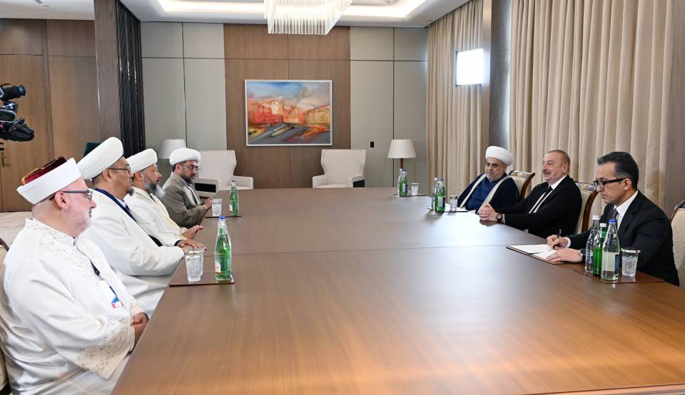 Ilham Aliyev received delegation consisting of religious leaders of member and observer countries of Organization of Turkic States
