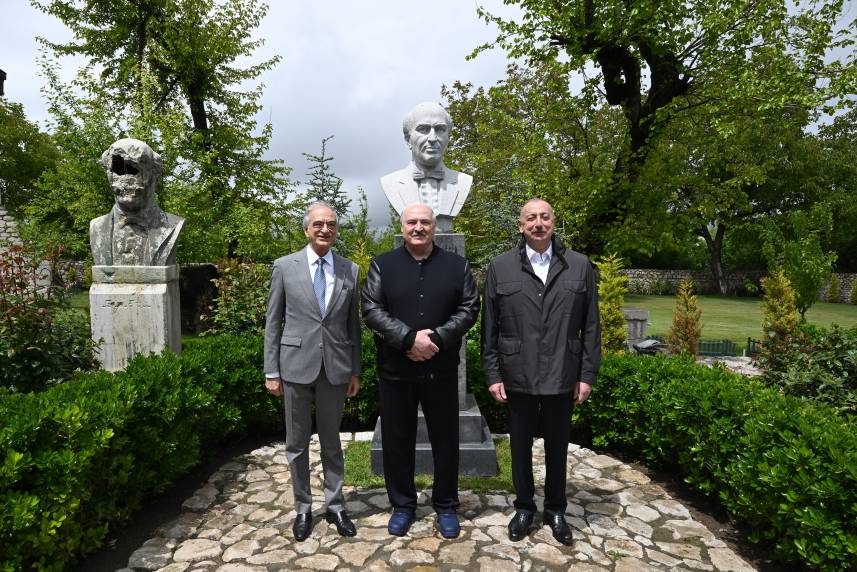 Presidents of Azerbaijan and Belarus visited Bulbul House-Museum in Shusha