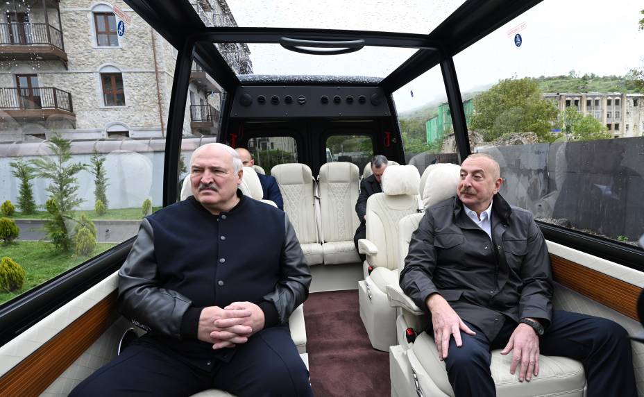 Ильхам Алиев и Президент Александр Лукашенко посетили город Шуша