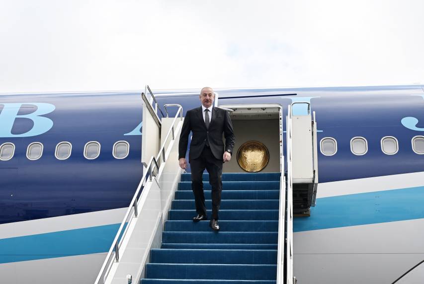 Ilham Aliyev embarked on a visit to Astana, Kazakhstan
