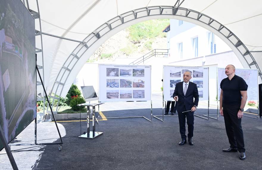 Ilham Aliyev attended inauguration of Shusha water treatment plant complex