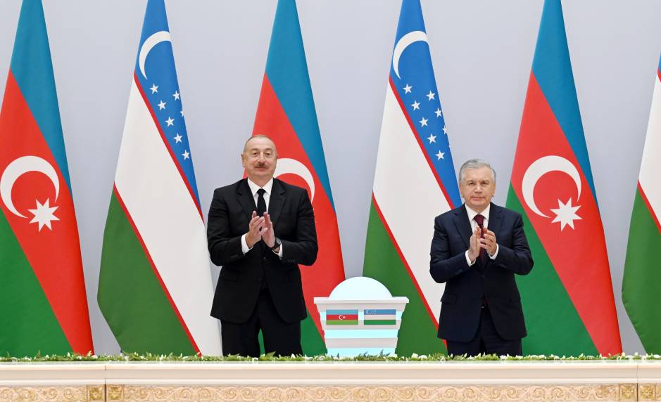 Presidents of Azerbaijan and Uzbekistan held meeting in Tashkent with representatives from business communities