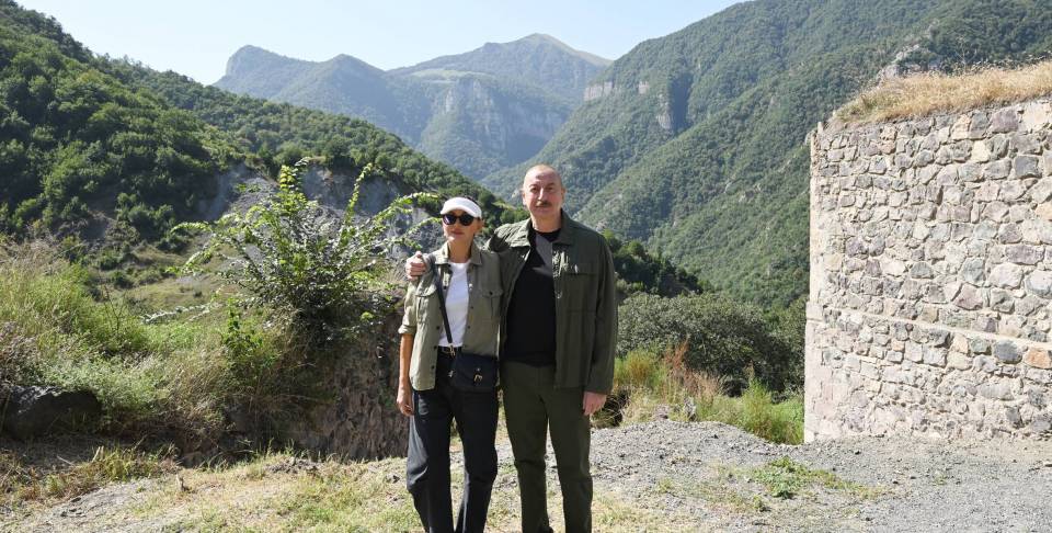 Visit of Ilham Aliyev to Kalbajar