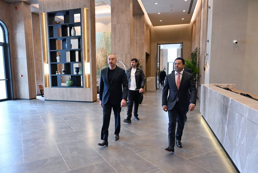 Ilham Aliyev attended opening of Aghdam City Hotel